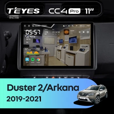 Штатная магнитола Teyes CC4 Pro 12/256 Renault Arkana (2019-2021) F2 (11")