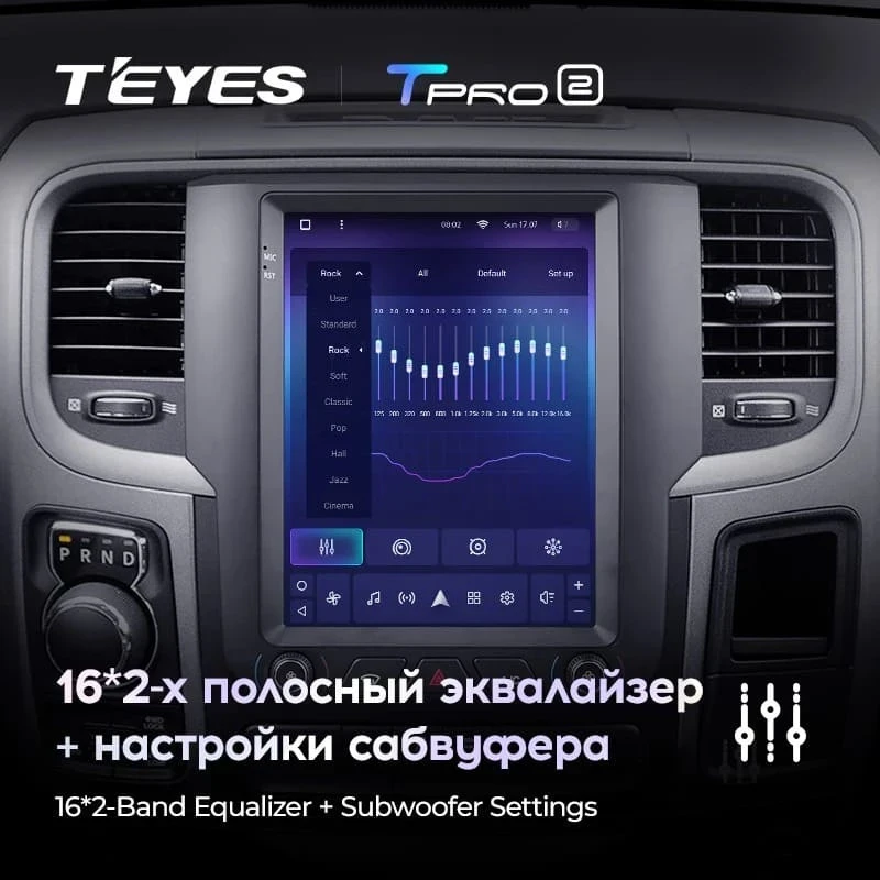 Штатная магнитола Tesla style Teyes TPRO 2 6/128 Dodge Ram 4 IV DJ DS (2013-2019) Тип-B