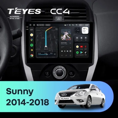 Штатная магнитола Teyes CC4 8/128 Nissan Sunny (2014-2016)