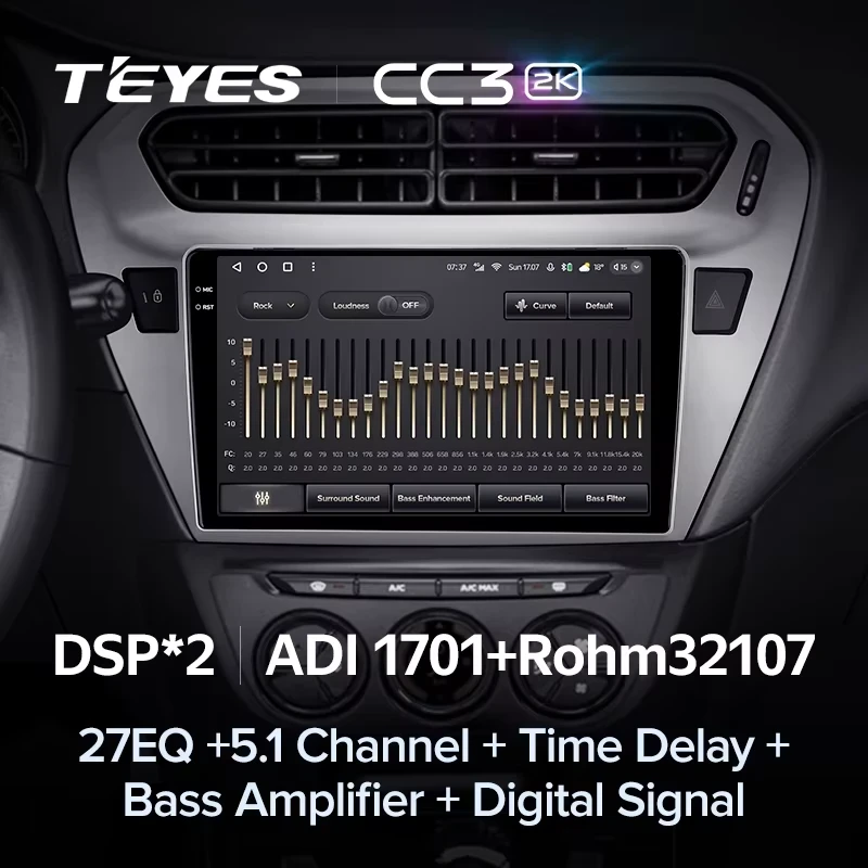 Штатная магнитола Teyes CC3 2K 360 6/128 Citroen C-Elysee (2012-2016) F2