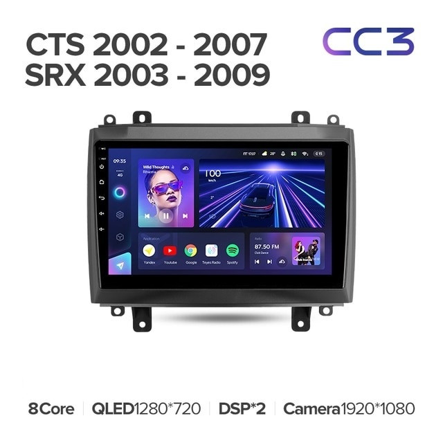 Штатная магнитола Teyes CC3 4/32 Cadillac CTS (2002-2007)