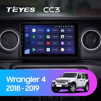 Штатная магнитола Teyes CC3 4/32 Jeep Wrangler 4 JL (2018-2019)