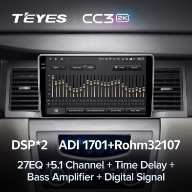 Штатная магнитола Teyes CC3 2K 6/128 Geely SC7 (2011-2015)