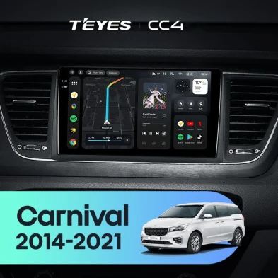 Штатная магнитола Teyes CC4 6/64 Kia Carnival 3 YP (2014-2021) F2 Тип-A