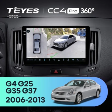 Штатная магнитола Teyes CC4 Pro 360 12/256 Infiniti G4 G25 G35 G37 (2006-2013)