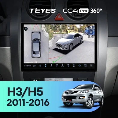 Штатная магнитола Teyes CC4 Pro 360 12/256 Haval H3 H5 (2011-2016) (11")
