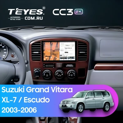 Штатная магнитола Teyes CC3 2K 4/64 Suzuki Grand Vitara XL-7 (2003-2006)
