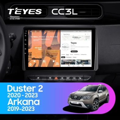 Штатная магнитола Teyes CC3L 4/64 Renault Duster HM 2 (2020-2023) F1