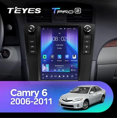 Штатная магнитола Tesla style Teyes TPRO 2 3/32 Toyota Camry 6 XV 40 (2006-2011) F2