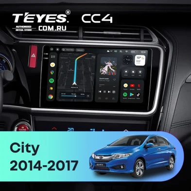 Штатная магнитола Teyes CC4 8/128 Honda City (2014-2017) Тип-B