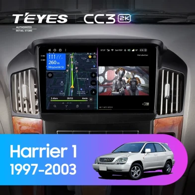 Штатная магнитола Teyes CC3 2K 4/32 Toyota Harrier 1 (XU10) (1997-2003) F2
