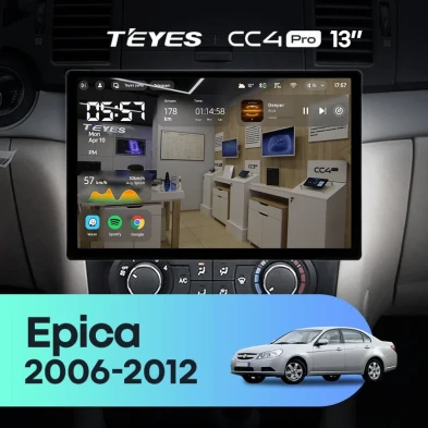 Штатная магнитола Teyes CC4 Pro 8/128 Chevrolet Epica 1 (2006-2012) (13")