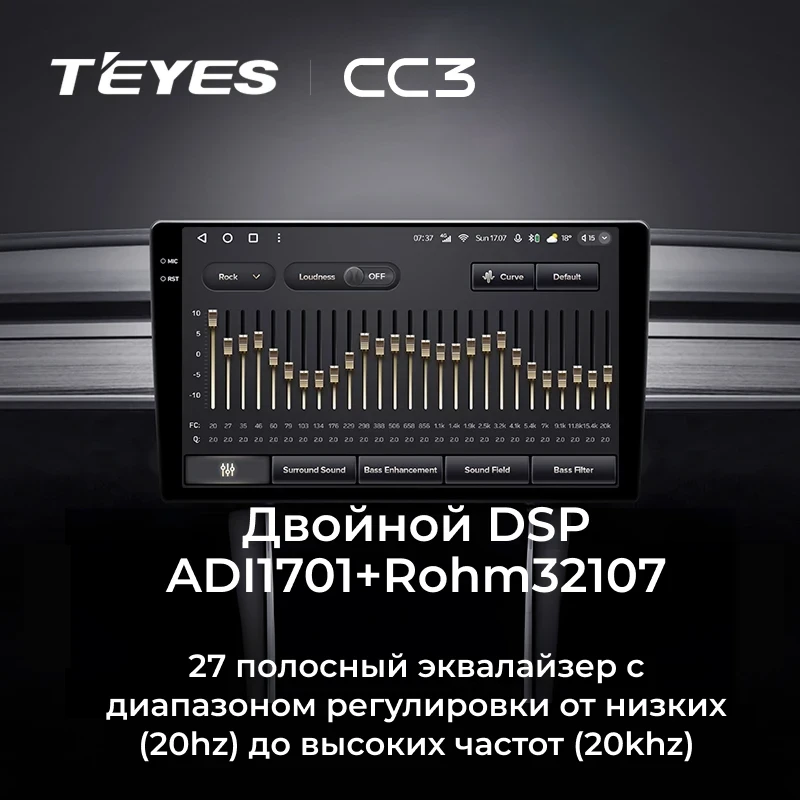 Штатная магнитола Teyes CC3 4/32 Subaru Levorg VM (2014-2020) F1