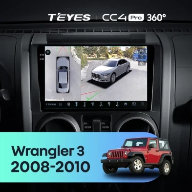 Штатная магнитола Teyes CC4 Pro 360 12/256 Jeep Wrangler 3 JK (2008-2010) F1