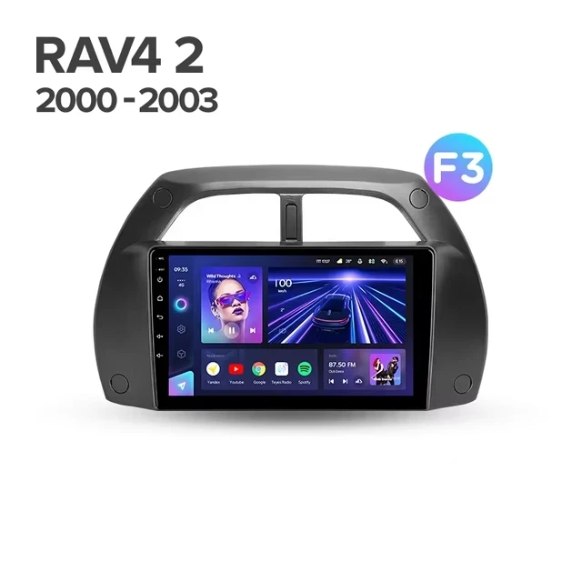 Штатная магнитола Teyes CC3L 4/32 Toyota RAV4 2 CA20 (2000-2003) F3
