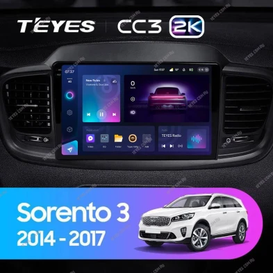 Штатная магнитола Teyes CC3 2K 4/32 Kia Sorento 3 Prime (2014-2017) Тип-A