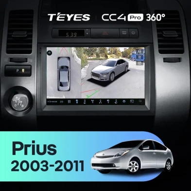 Штатная магнитола Teyes CC4 Pro 360 8/128 Toyota Prius XW20 (2003-2011) F1