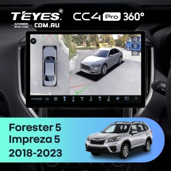 Штатная магнитола Teyes CC4 Pro 360 12/256 Subaru Impreza 5 (2018-2023) (13")